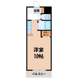 宇都宮駅 バス27分  若草4丁目下車：停歩1分 4階の物件間取画像